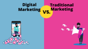 how digital marketing is different from traditional marketing